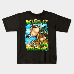 Kiss It I'm Vaping Kids T-Shirt